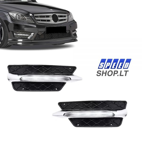 Mercedes-Benz W204 AMG Line Led dienos šviesos
